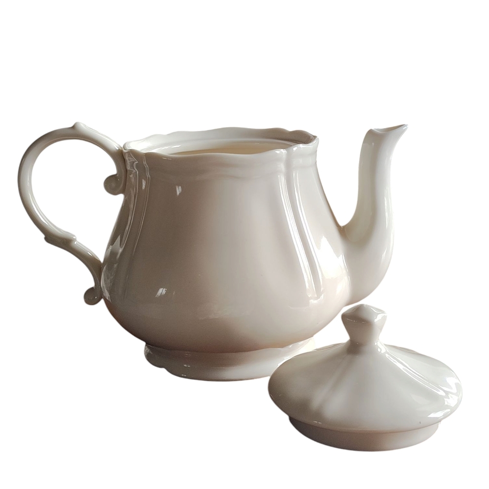 Vintage Heirloom Collection Fine Porcelain Teapot & Lid- Coastline Imports - Picture 4 of 6